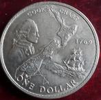 NIEUW ZEELAND: 1 DOLLAR 1969 COOKS CHART KM 40.1, Postzegels en Munten, Munten | Oceanië, Verzenden, Losse munt