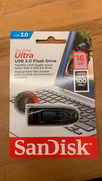 SanDisk usb 3.0 Flash Drive usb stick nieuw. 16GB, Nieuw, Ophalen