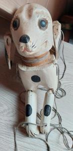 Houten hond met touwen, Verzamelen, Poppetjes en Figuurtjes, Ophalen, Gebruikt