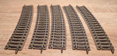 5 x Fleischmann 6131 H0 Gebogen rail 483,5mm, Hobby en Vrije tijd, Modeltreinen | H0, Zo goed als nieuw, Rails, Fleischmann, Ophalen of Verzenden