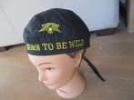 Born to be wild bandana skull cap biker hoedje motorcycle, Kleding | Heren, Ophalen of Verzenden, Gedragen