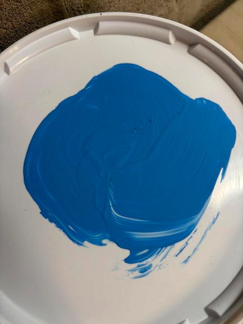 Speciaal blauwe muurverf voor binnen en buiten 5liter, Hobby en Vrije tijd, Schilderen, Nieuw, Acrylverf, Ophalen