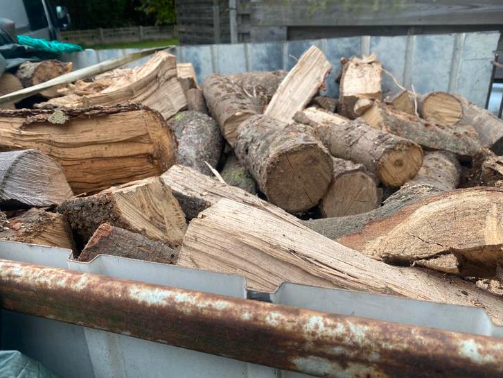 Brandhout droog/gemend, Tuin en Terras, Brandhout, Minder dan 3 m³, Ophalen