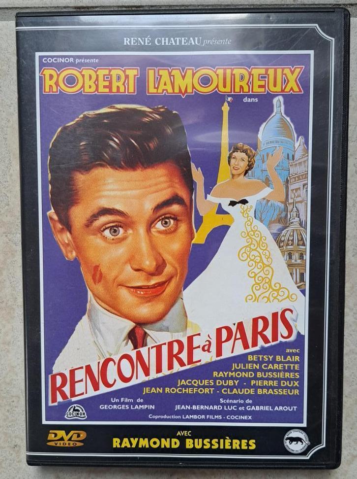 DVD avec Robert Lamoureux 'Rencontre à Paris' (1956), Cd's en Dvd's, Dvd's | Klassiekers, Verzenden