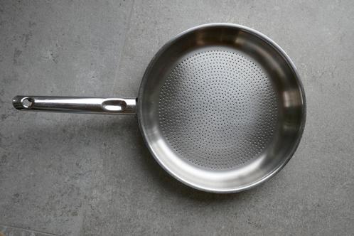 braadpan  Sus Schulte-Ufer inox 18/10 28 cm, Huis en Inrichting, Keuken | Potten en Pannen, Gebruikt, Koekenpan of Braadpan, Inox