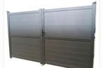 Superpromo! Nieuwe aluminium dubbele poort, type Ponza van G, Tuin en Terras, Ophalen, Aluminium