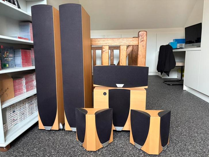 Kit home cinéma 5.1 Jamo E800 avec haut-parleurs colonne, TV, Hi-fi & Vidéo, Enceintes, Utilisé, Subwoofer, Jamo, Enlèvement