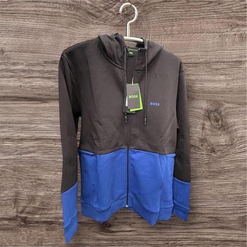 Hugo Boss Ziphoodie Saggy 1 100% Authentiek met prijskaartje, Kleding | Heren, Truien en Vesten, Nieuw, Maat 56/58 (XL), Blauw