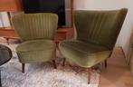 2 chaises cocktail vintage de couleur vert mousse, Enlèvement, Maison et Meubles