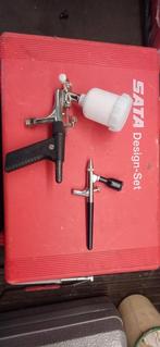 Sata airbrush set professional zo goed als nieuw!, Hobby en Vrije tijd, Ophalen of Verzenden, Zo goed als nieuw