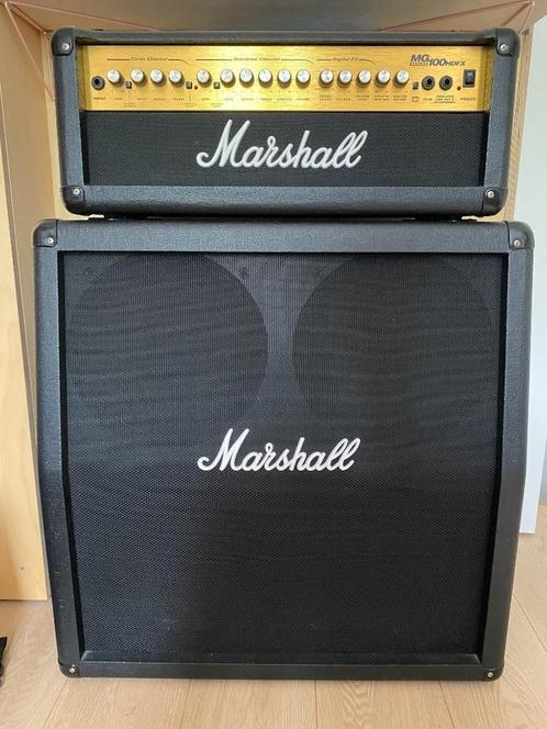 Ampli Marshall MG100HDFX à transistor 100W + Cabinet 4x12", Musique & Instruments, Amplis | Basse & Guitare, Comme neuf, Guitare