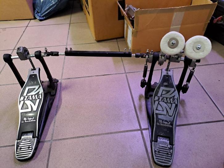 Tama Iron Cobra Dubbele Drumpedaal HP200TWB, Muziek en Instrumenten, Drumstellen en Slagwerk, Zo goed als nieuw, Tama, Ophalen of Verzenden
