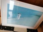 Cadre 70x50 cm femmes bord de mer plage occasion blanc, Maison & Meubles, Accessoires pour la Maison | Cadres, Enlèvement, Utilisé