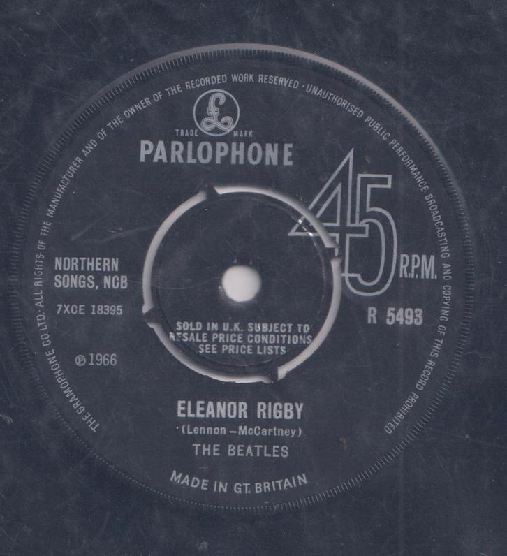 The Beatles – Eleanor Rigby / Yellow Submarine - Single, Cd's en Dvd's, Vinyl Singles, Gebruikt, Single, Pop, 7 inch, Ophalen of Verzenden