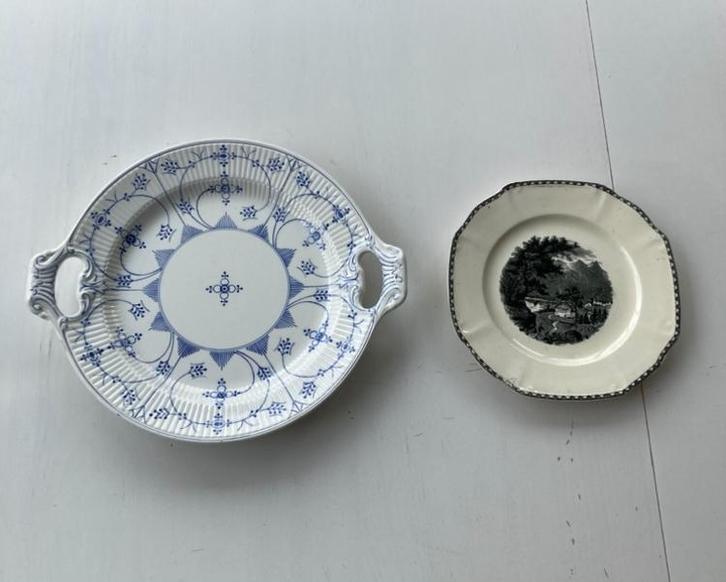 Société céramique schaal en bord, Antiek en Kunst, Antiek | Keramiek en Aardewerk, Ophalen of Verzenden