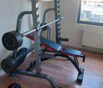 Barbell/squad rack,Olympische barbell,met gewichten, Enlèvement, Utilisé