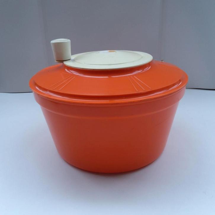Grote vintage slazwierder jaren 1980., Huis en Inrichting, Keuken | Tupperware, Gebruikt, Oranje, Ophalen of Verzenden
