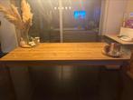 Eettafel teak, Huis en Inrichting, Tafels | Eettafels, Ophalen, Teakhout, 50 tot 100 cm, Zo goed als nieuw