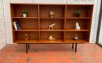 Vintage Meurop teakhouten boekenkast/dressoir, Huis en Inrichting, Kasten | Vitrinekasten, Ophalen, Gebruikt, Teakhout