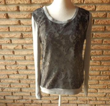 (8) - pull femme t.40 noir et gris beschikbaar voor biedingen