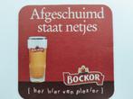 Bierviltje Bockor, Verzamelen, Biermerken, Viltje(s), Overige merken, Ophalen of Verzenden, Zo goed als nieuw