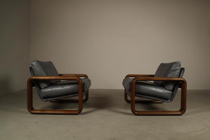 Lounge chairs by Burkhard Vogtherr for Rosenthal, 1970s, Antiek en Kunst, Antiek | Meubels | Stoelen en Sofa's, Ophalen