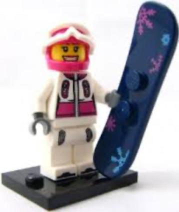 Lego minifiguur Snowboarder, Series 3 beschikbaar voor biedingen