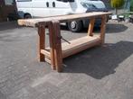 MASIEVE HOUTEN SCHRIJNWERKERS WERKBANK me SPANVIJS, Doe-het-zelf en Bouw, Ophalen of Verzenden, Gebruikt, 170 cm of meer, Bankschroef