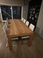 Houten Eetkamertafel in uitstekende staat, Huis en Inrichting, Ophalen, 200 cm of meer, 50 tot 100 cm, Zo goed als nieuw