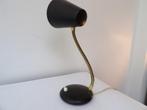 Lampe de bureau design Sixties, noir/métal, Enlèvement ou Envoi