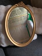 Antieke ovale spiegel met gouden rand, Antiek en Kunst, Ophalen