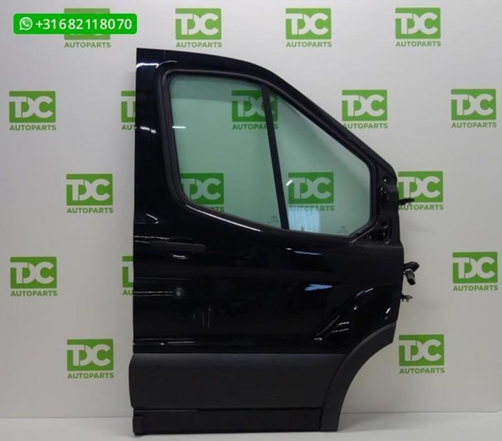 Ford Transit ('14-'18) Voorportier rechts zwart, Auto-onderdelen, Carrosserie, Deur, Ford, Voor, Rechts, Gebruikt, Ophalen of Verzenden