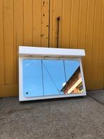 Vintage spiegelkast met ingebouwde verlichting, Armoire à miroir, Moins de 100 cm, Enlèvement, Utilisé