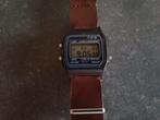 F-91W op een Nato bandje, Handtassen en Accessoires, Horloges | Heren, Casio, Kunststof, Leer, Polshorloge