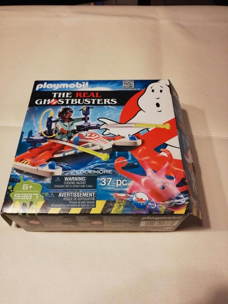Playmobil Ghoostbusters 9387 Zeddemore met scooter, Kinderen en Baby's, Speelgoed | Playmobil, Zo goed als nieuw, Ophalen of Verzenden