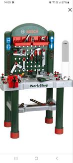 bosh werkbank met boormachine, Kinderen en Baby's, Speelgoed | Speeltafels, Ophalen, Zo goed als nieuw