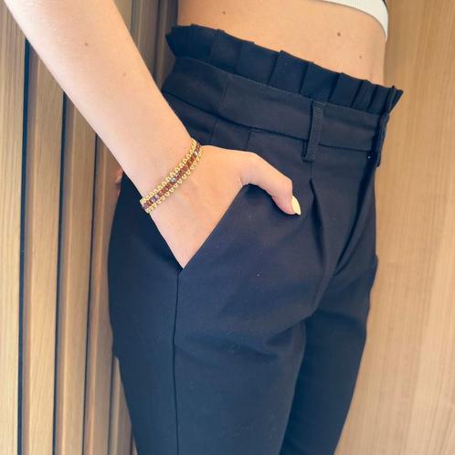 Facetgeslepen armband met glazen kralen, Handtassen en Accessoires, Armbanden, Nieuw, Overige materialen, Bruin, Met bedels of kralen