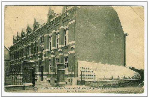 Gijzegem Gysegem Etablissement des Soeur de St Vincent de Pa, Verzamelen, Postkaarten | België, Gelopen, Oost-Vlaanderen, 1920 tot 1940