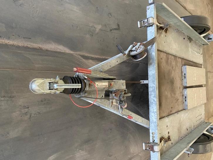 Platte aanhangwagen, Auto diversen, Aanhangers en Bagagewagens, Gebruikt, Ophalen