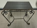 Smeedijzeren bijzettafel, Ophalen, Gebruikt, Rechthoekig, Metaal of Aluminium