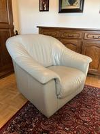 Lederen sofa zetel, Ophalen, Gebruikt, 75 tot 100 cm, Leer