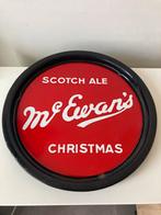 Scotch Ale Mc Ewans Christmas emaille plateau, Ophalen of Verzenden, Gebruikt