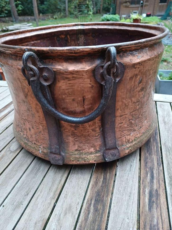 Antieke koperen ketel, Antiek en Kunst, Antiek | Brons en Koper, Koper, Ophalen of Verzenden