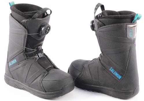 38 EU snowboardschoenen SALOMON FACTION RTL BOA, Black/blue, Sport en Fitness, Snowboarden, Gebruikt, Schoenen, Verzenden