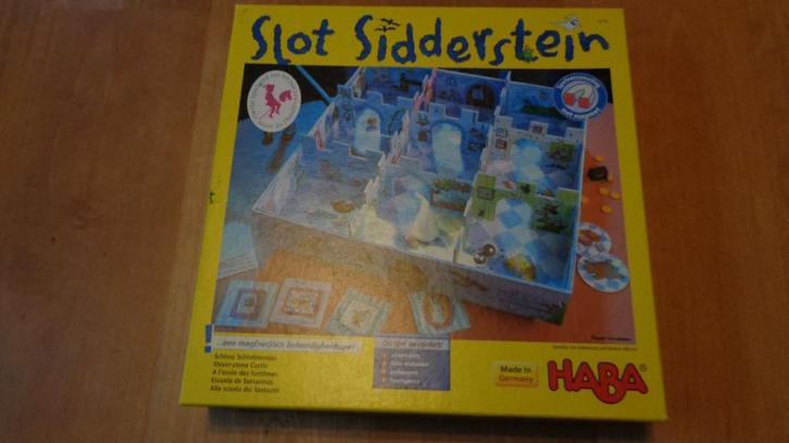 Haba gezelschapsspel Slot Sidderstein, Hobby en Vrije tijd, Gezelschapsspellen | Bordspellen, Zo goed als nieuw, Een of twee spelers