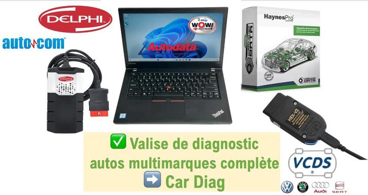Ordinateur de diagnostic autos toutes marques complet, Auto diversen, Autogereedschap, Nieuw, Ophalen of Verzenden