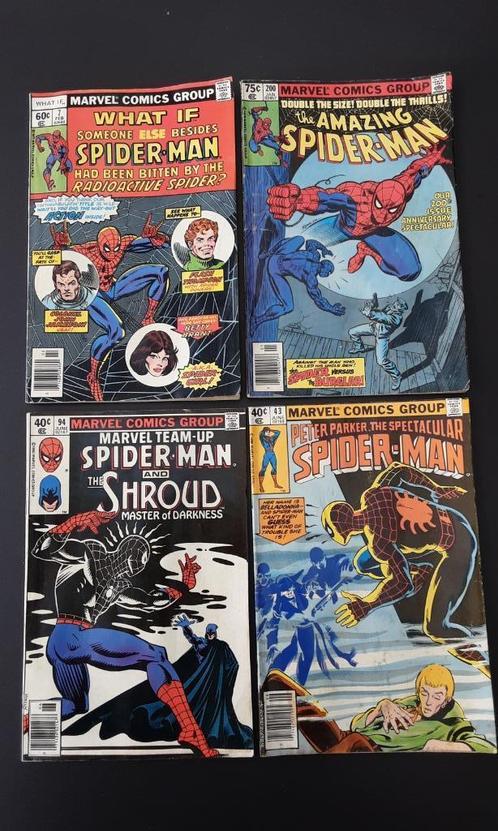 Spiderman,  Marvel comics, 1 ste druk ,zeer fraai ,1977-80, Boeken, Strips | Comics, Zo goed als nieuw, Meerdere comics, Europa