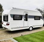 Hobby De Luxe 460 UFE 2021 + Luifel + Mover - Nieuwstaat!, Caravans en Kamperen, Hordeur, 1000 - 1250 kg, 5 tot 6 meter, Particulier