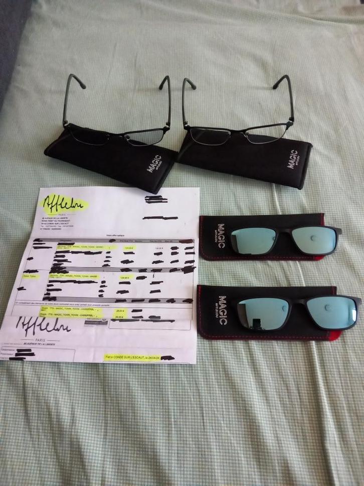 Set van twee paar AFFELELOU TCHIN-TCHIN-monturen, Handtassen en Accessoires, Zonnebrillen en Brillen | Heren, Zo goed als nieuw