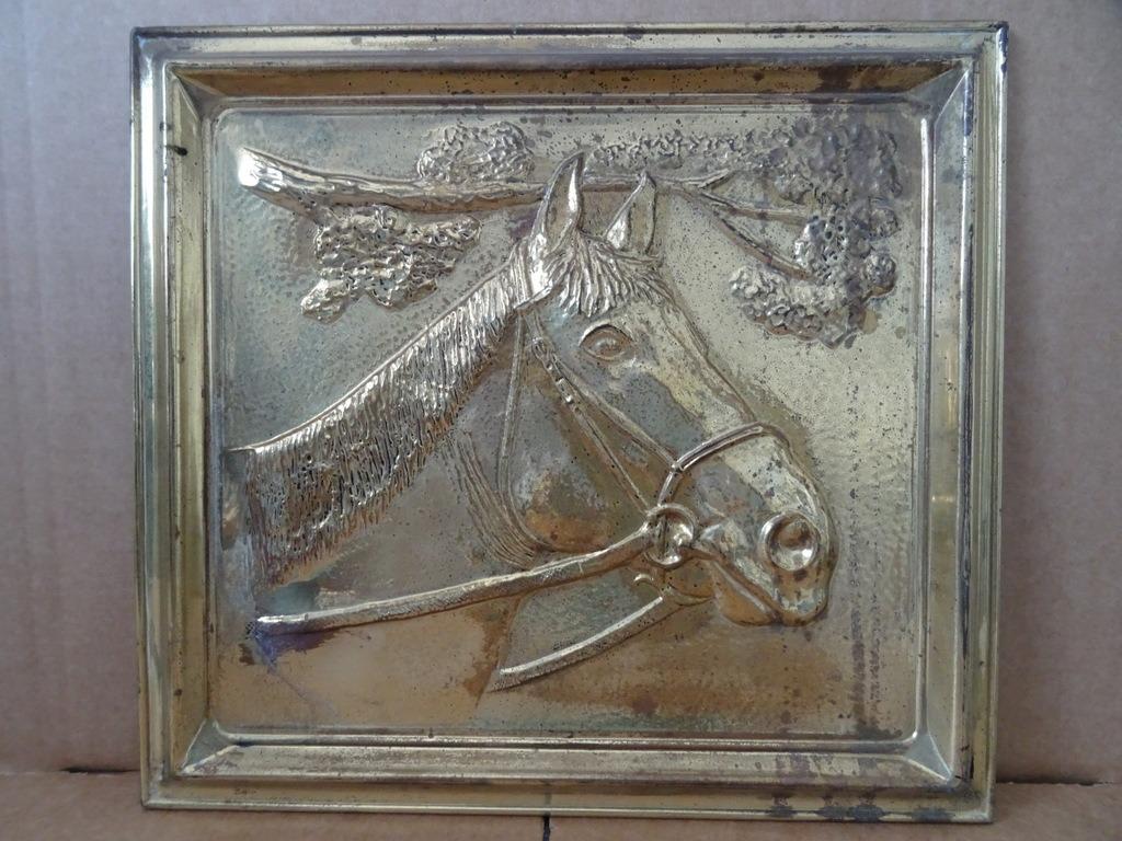Plaque murale vintage cheval cuivre plaque murale cheval, Antiquités & Art, Enlèvement ou Envoi